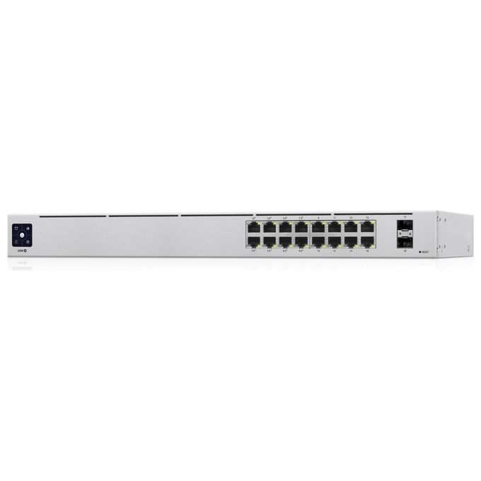 Ubiquiti USW-16-POE UniFi Switch Gestito L2-L3 16 Porte Gigabit Ethernet con PoE 36 Gbit-s 1U colore Argento