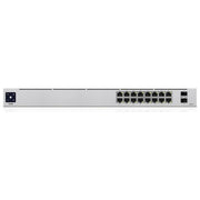 Ubiquiti USW-16-POE UniFi Switch Gestito L2-L3 16 Porte Gigabit Ethernet con PoE 36 Gbit-s 1U colore Argento