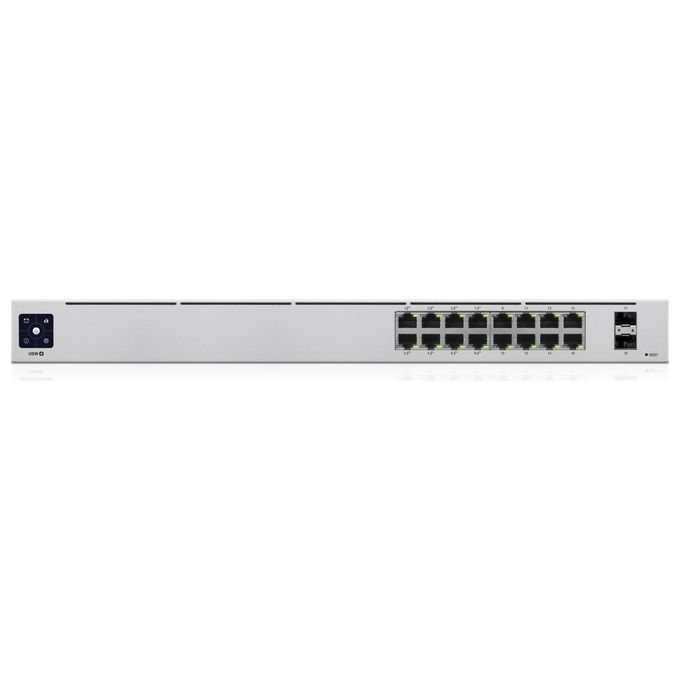 Ubiquiti USW-16-POE UniFi Switch Gestito L2-L3 16 Porte Gigabit Ethernet con PoE 36 Gbit-s 1U colore Argento