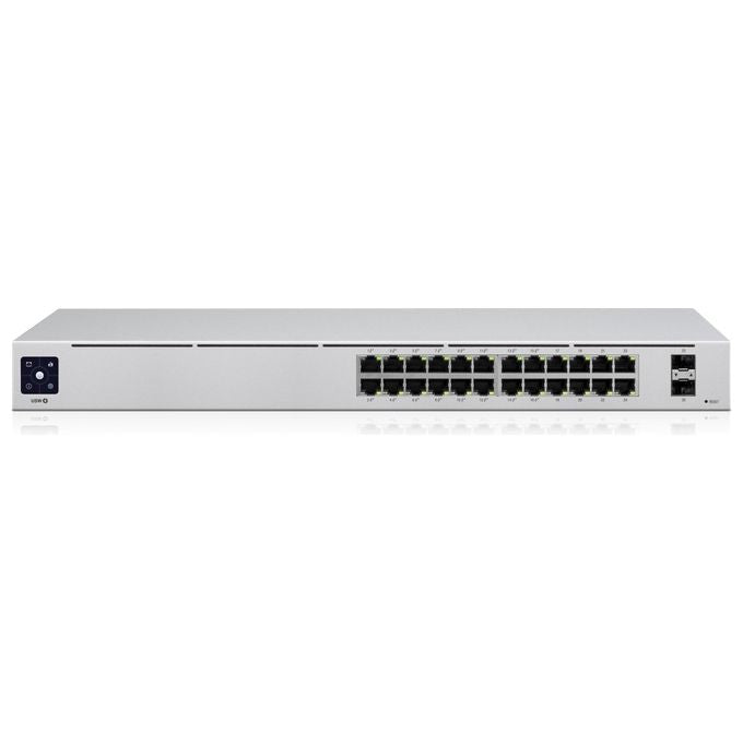 Ubiquiti U-V4116166 UniFi Switch Gigabit 24 Porte Managed Layer 2 con 16 Porte PoE+ 95 W 2 Uplink SFP colore Grigio