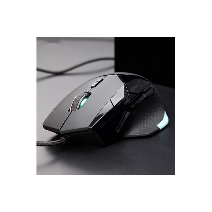 Rapoo VPRO VT900 Mouse Gaming con Cavo Tasti Programmabili 16.000 DPI Display a Led Nero