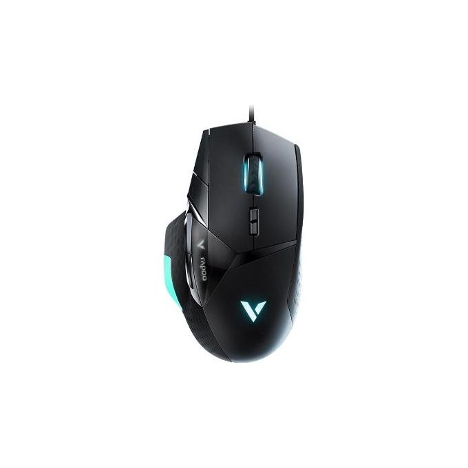 Rapoo VPRO VT900 Mouse Gaming con Cavo Tasti Programmabili 16.000 DPI Display a Led Nero