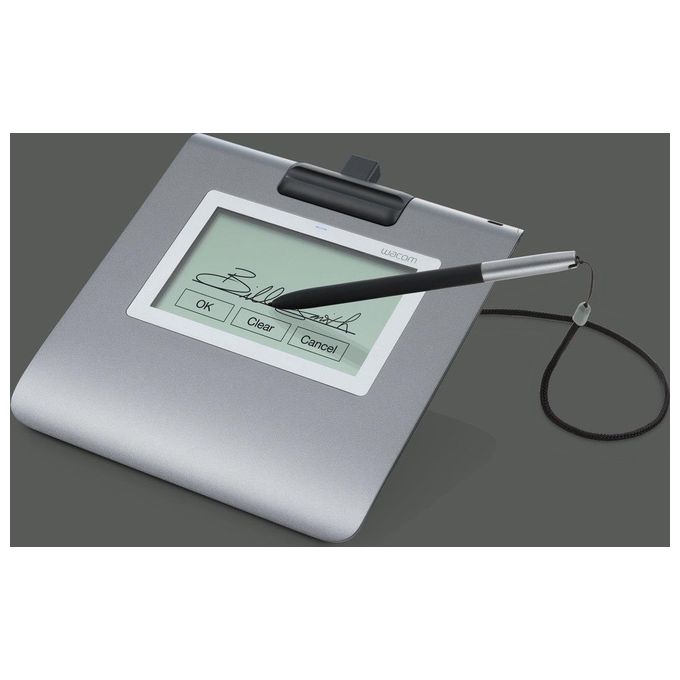 Wacom STU-430 Sign Pad Tavoletta per Firma Grafometrica Display LCD 4,5'' 320x200 px Penna EMR Software Sign Pro PDF colore Grigio