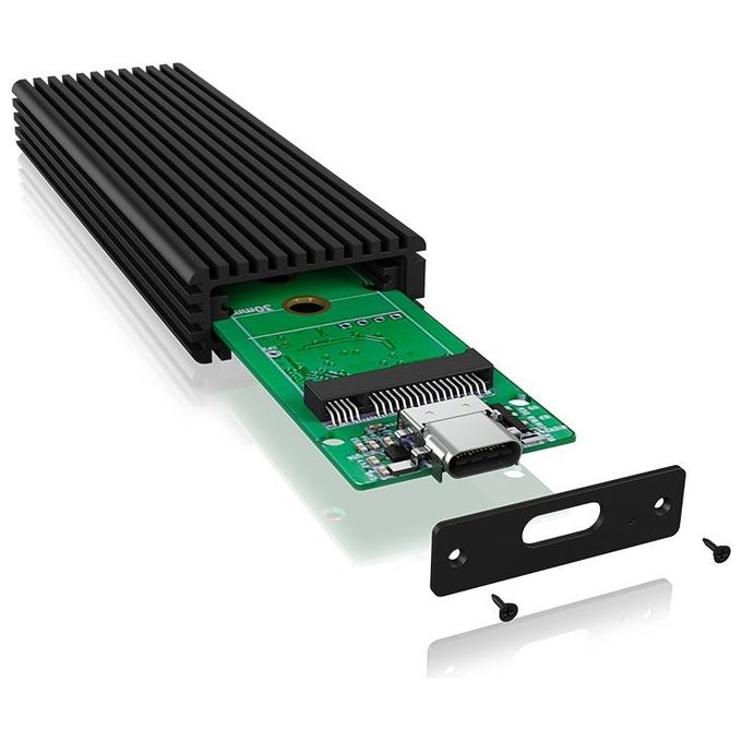 Raidsonic ICY BOX IB-1816M-C31 Contenitore di Unita' di archiviazione M.2 Alloggiamento SSD Nero