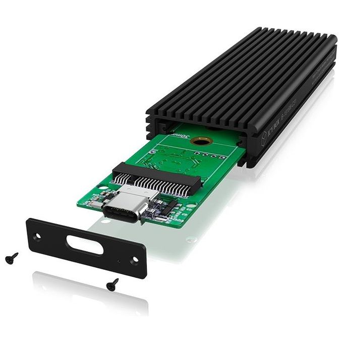 Raidsonic ICY BOX IB-1816M-C31 Contenitore di Unita' di archiviazione M.2 Alloggiamento SSD Nero