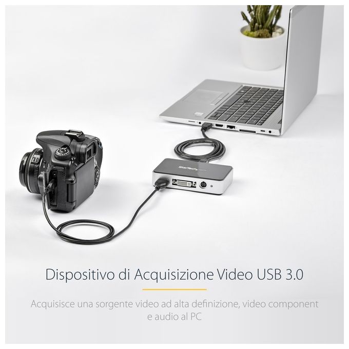 StarTech Scheda Acquisizione Video Grabber - Cattura video esterna USB 3.0 HDMIÂ - DVI - VGA - Component HD 1080p 60fps