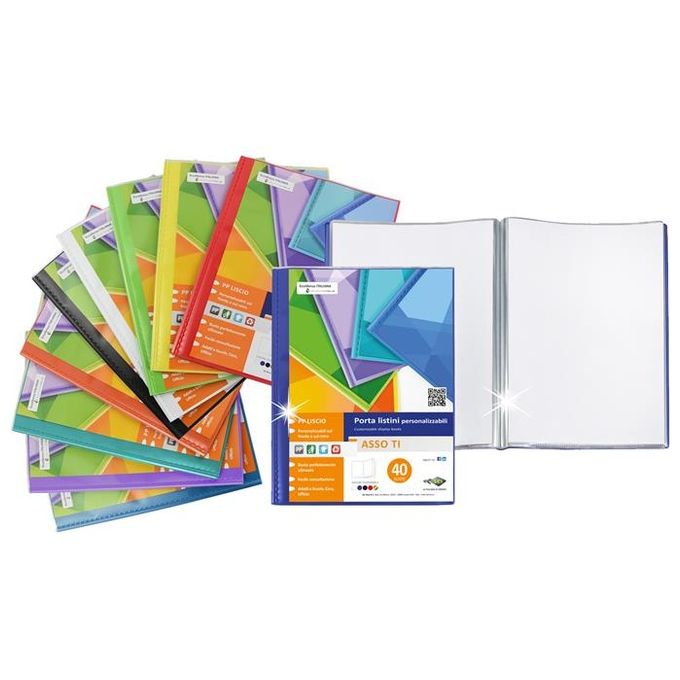 SEI Rota 57263000 Asso TI Portalistino A5 30 Buste Polipropilene colore Trasparente