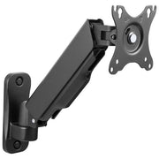 EQUIP 650136 Supporto da Parete per Monitor Singolo 17''-32'' con Molla a Gas Rotazione 360° Inclinazione Regolabile fino a 9 Kg colore Nero