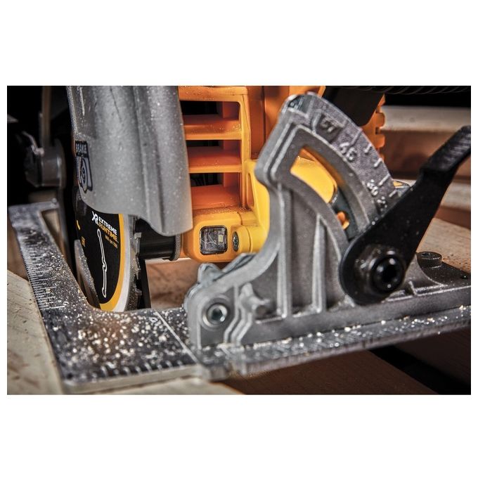 DEWALT DCS573NT-XJ Sega Circolare a Batteria 18V Brushless Diametro Lama 190 mm Profondita' di Taglio 67 mm Inclinazione 57° Luce LED Freno Elettronico colore Giallo-Nero