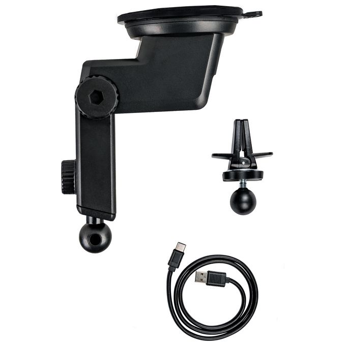 Verbatim 49554 Qi Fast Wireless Car Charger FWC-03 Pro Supporto per Telefono con Ricarica Induttiva 15 W Montaggio Ventola o Ventosa Rotazione 360° colore Nero