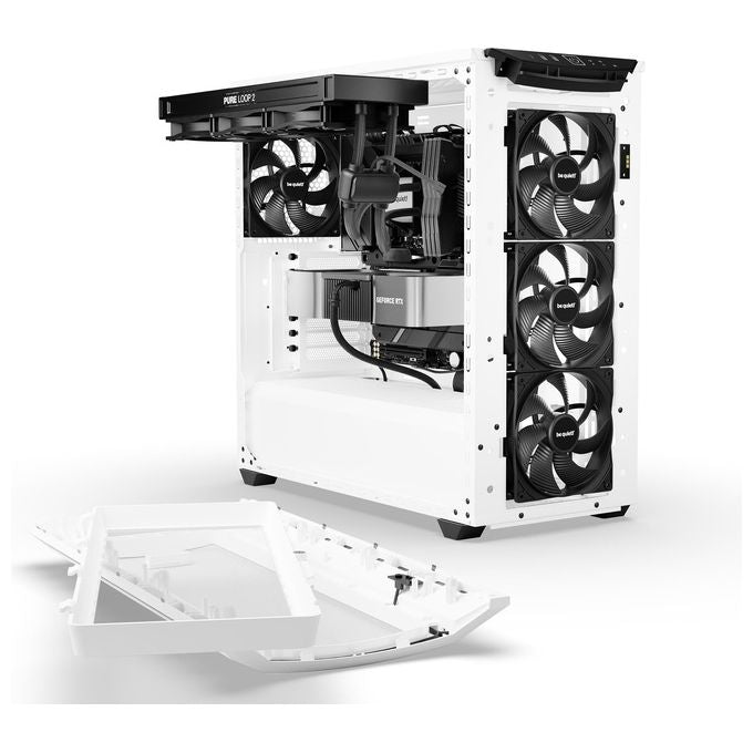 Be quiet! BGW62 Shadow Base 800 DX White Case PC Midi Tower con pannello laterale in vetro temperato e illuminazione ARGB colore Bianco