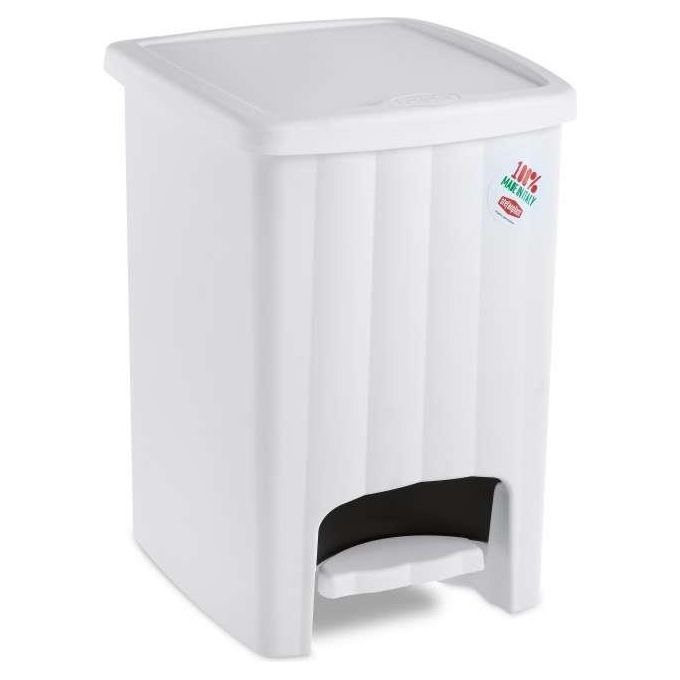 Stefanplast Pattumiera con pedale Margherita lt.20 Bianco