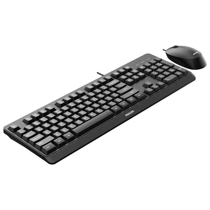 Philips 2000 series SPT6207BL-34 Tastiera Mouse Incluso USB QWERTY Inglese Nero