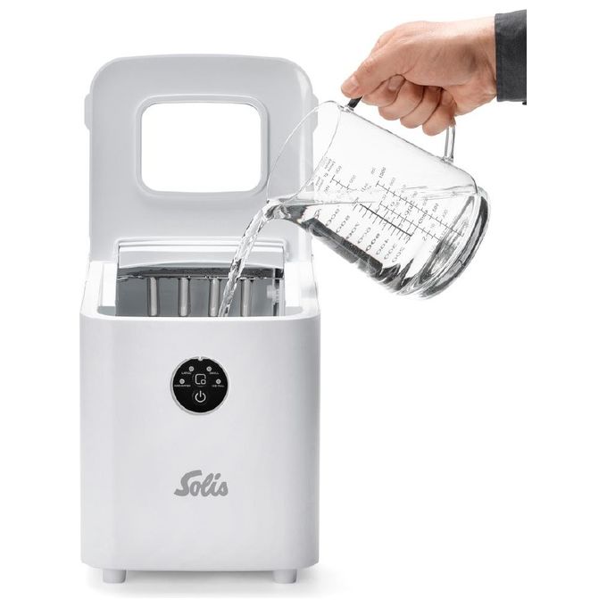 Solis 7611210979593 Ice Cube Express 851 Macchina per cubetti di ghiaccio portatile Produzione 12 kg-24h Potenza 120 W colore Bianco