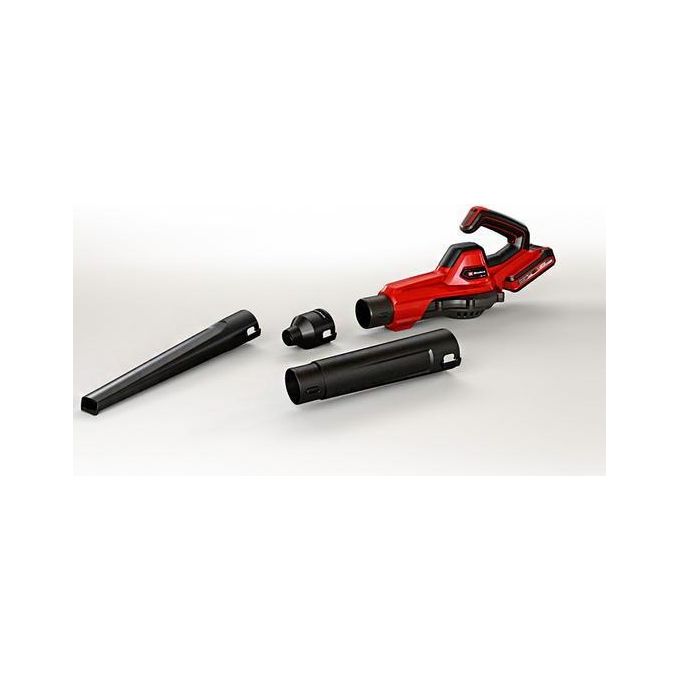 Einhell 3433542 GE-UB 18-250 Li E-Solo Soffiatore Universale a Batteria 18 V 250 km-h 3 Tubi Regolazione Giri con Display LED Impugnatura Soft-Grip Supporto a Parete colore Nero Arancione