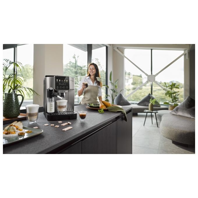 De'Longhi ECAM220.91.TB Magnifica Start Macchina da caffe' Automatica 1.8 L 15 bar 1450 W LatteCrema Hot colore Titanio