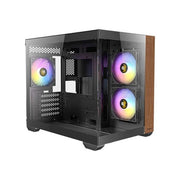 Antec CX600M Wood ARGB Midi Tower con Vetro Temperato e Finiture in Legno colore Nero