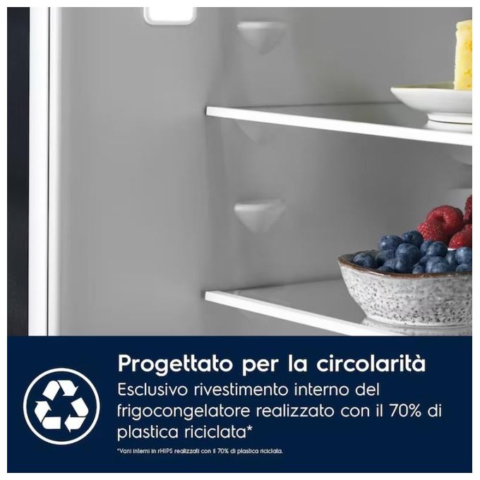 Electrolux KNT6ME19S Serie 600 Frigorifero da Incasso Combinato Total No Frost 269 L 188 cm Classe E 37 dB TwinTech colore Bianco