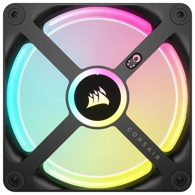 Corsair CO-9051001-WW iCUE LINK QX120 Ventola RGB 120mm 34 LED 2400 rpm PWM Cuscinetto Magnetico colore Nero