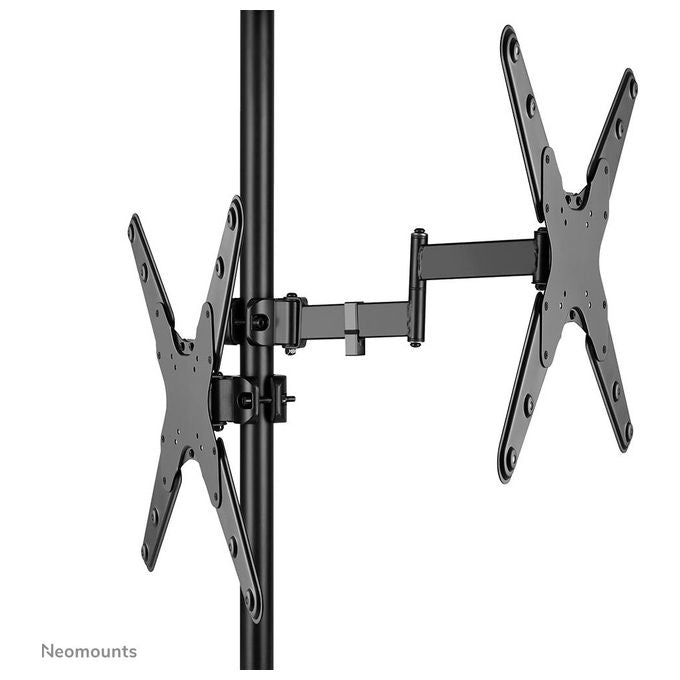 Neomounts FL40-450BL14 Supporto Palo per TV 32-55 Pollici VESA 75x75 a 400x400 Inclinabile e Girevole 180° colore Nero