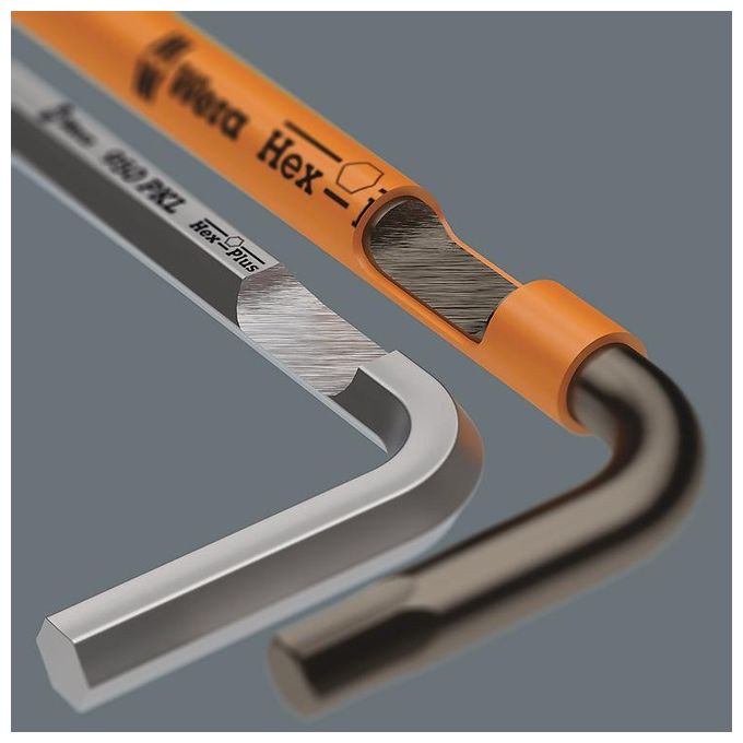 Wera 950-9 Hex-Plus Mulitcolour 2 Set di Chiavi Esagonali a L Metrico 9 Pezzi