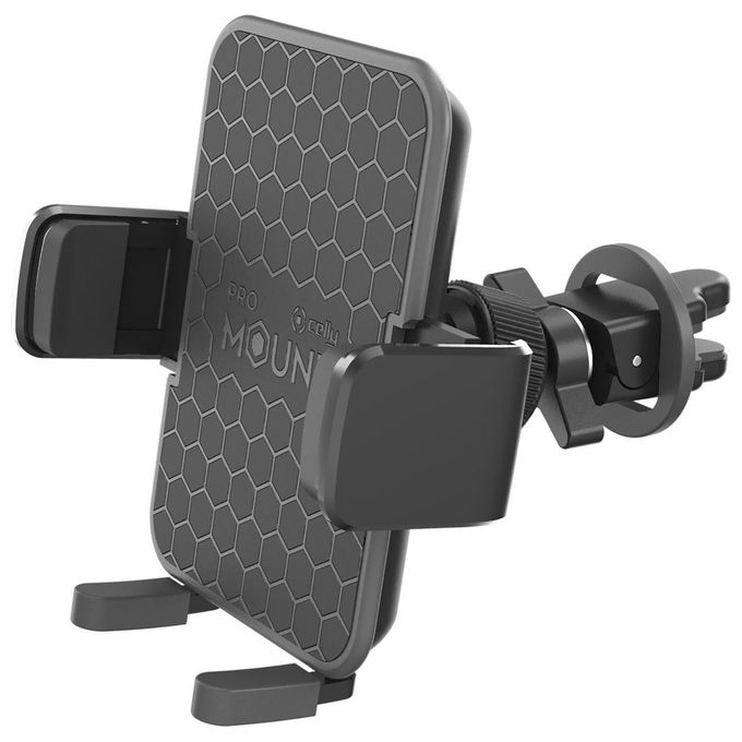 Celly MOUNTVENTPLUSBK Airvent Holder Plus Supporto Smartphone da Auto clip griglia universale fino a 6,5'' rotazione 360° colore Nero