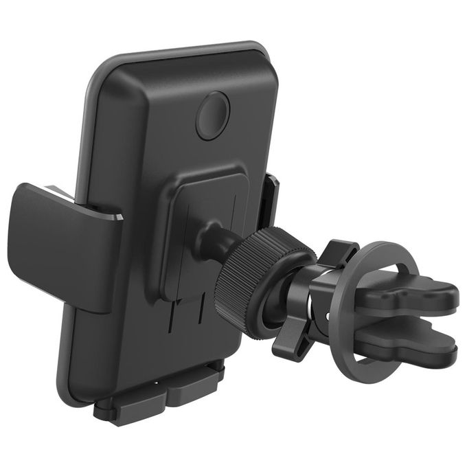 Celly MOUNTVENTPLUSBK Airvent Holder Plus Supporto Smartphone da Auto clip griglia universale fino a 6,5'' rotazione 360° colore Nero