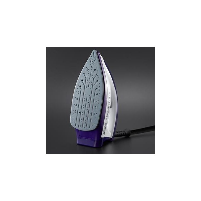 Russell Hobbs 24440-56 Steam Power Ferro da Stiro a Caldaia 2600W 4,5 bar Piastra Ceramica 1,3L colore Viola Bianco