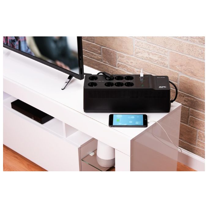 APC Back-UPS BE850G2 UPS 230 V c.a. V 520W 850VA Connettori di Uscita 8 Nero