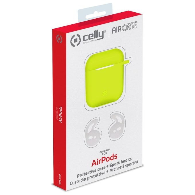 Celly AirPod Case Sport Buds Giallo