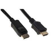 Link cavo displayport 1.2 - hdmi 1.4  4kx2k 30 hz contatti dorati mt 5