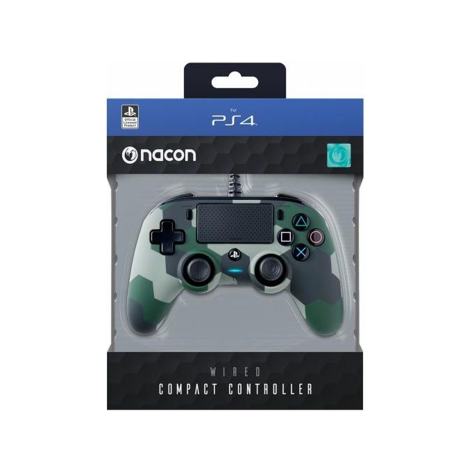 Nacon Wired Compact Gamepad Pc Playstation 4 Analogico-Digitale Usb Mimetico