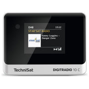 TechniSat 0000-3945 DIGITRADIO 10 C Ricevitore radio DAB+ FM con display TFT 2,8 pollici Bluetooth e telecomando colore Nero Argento