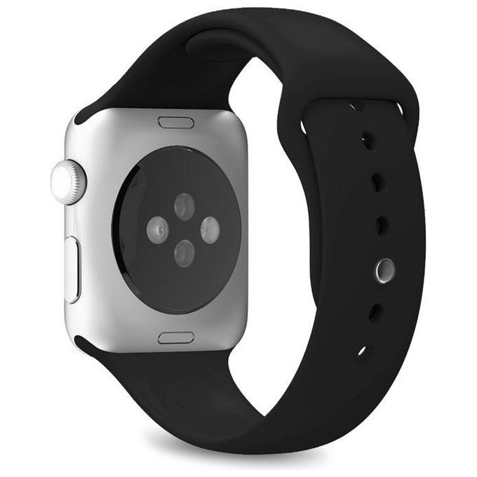 Puro AW44ICONBLK Icon Cinturino in Silicone per Apple Watch 42 44 45 49mm colore Nero