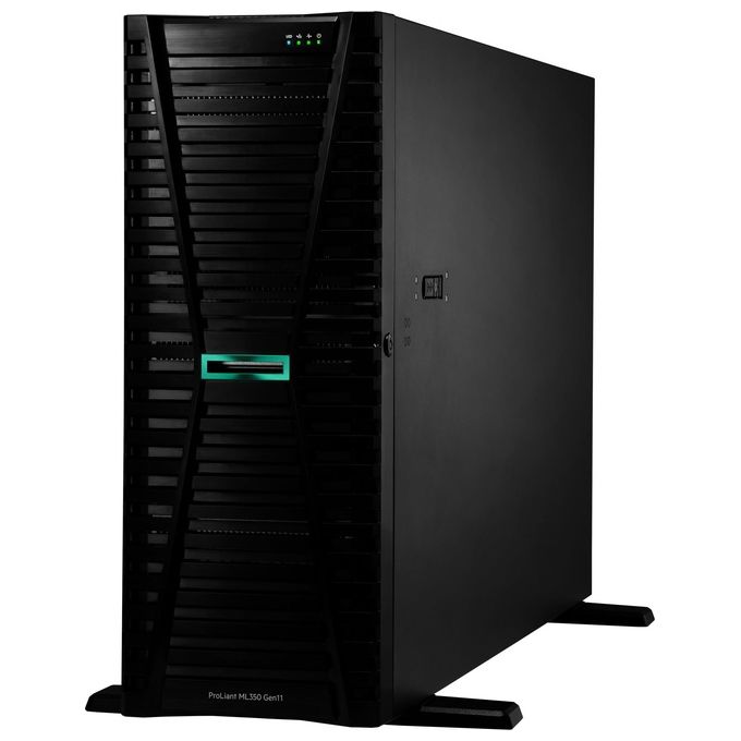 Hewlett Packard Enterprise P53567-421 HPE ProLiant ML350 Gen11 Server Tower Intel Xeon Silver 4410Y 2.0 GHz 12 Core 32 GB DDR5-SDRAM 1000 W colore Nero