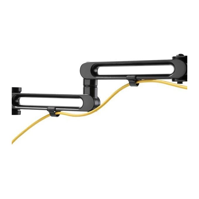 Startech Staffa per 2 Monitor con Montaggio su Scrivania Articolabile in Alluminio