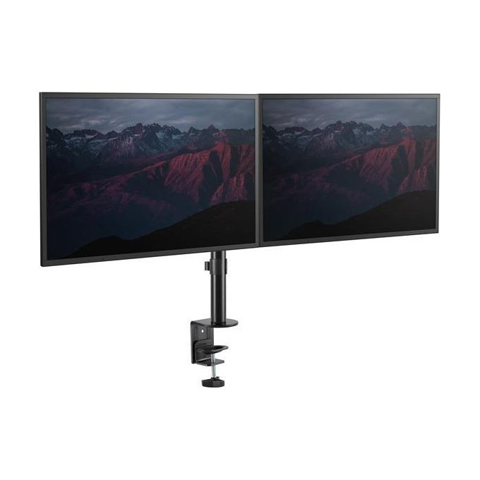 Startech Staffa per 2 Monitor con Montaggio su Scrivania Articolabile in Alluminio