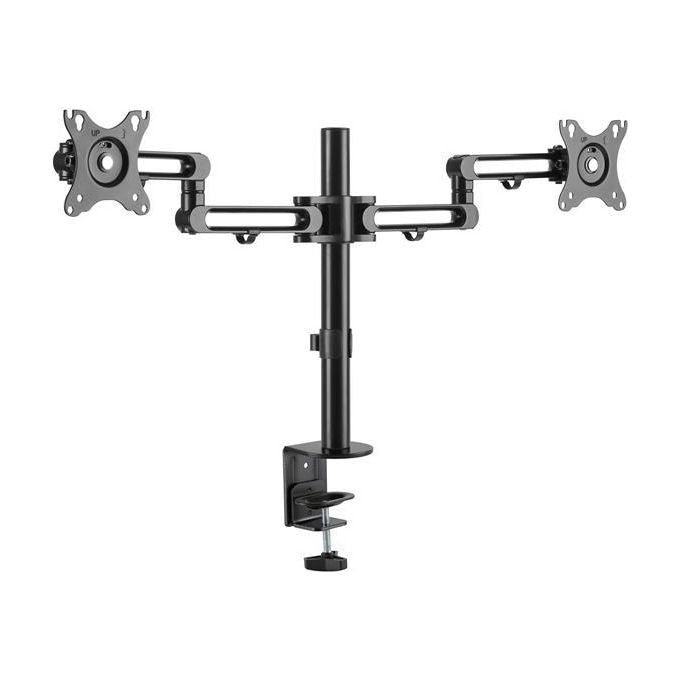 Startech Staffa per 2 Monitor con Montaggio su Scrivania Articolabile in Alluminio