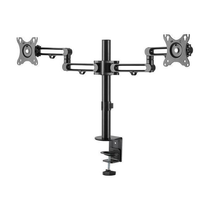 Startech Staffa per 2 Monitor con Montaggio su Scrivania Articolabile in Alluminio