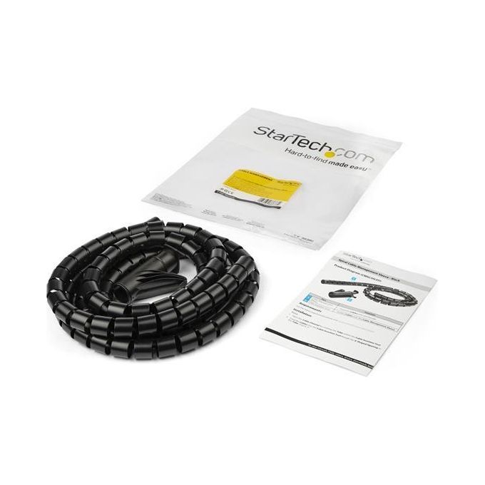 StarTech.com Guaina di Gestione Cavi da 1.5mt a Spirale Diametro 25mm
