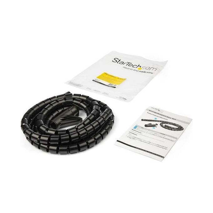 StarTech.com Guaina di Gestione Cavi da 2.5mt a Spirale Diametro 25mm