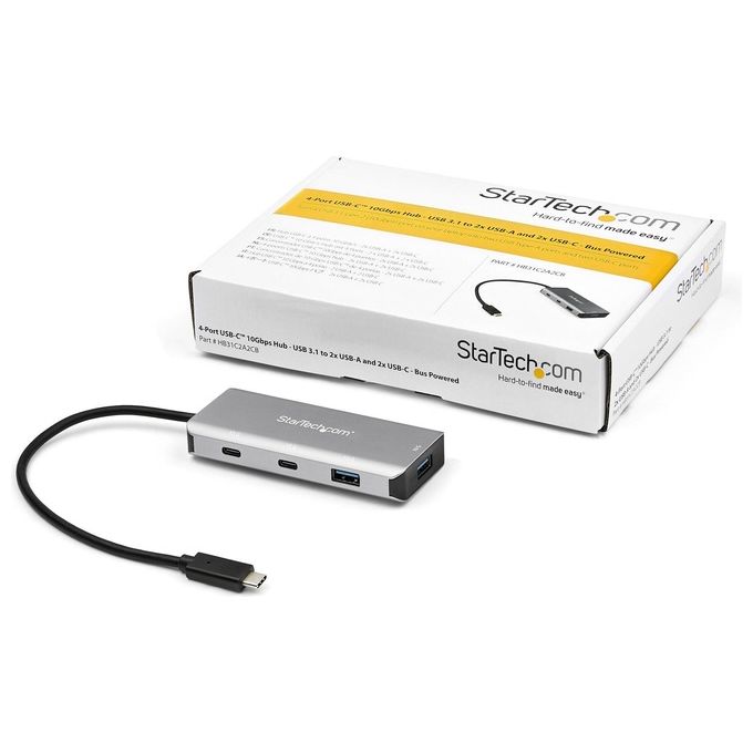 Startech Hub Usb-c A 4 Porte 10 Gbps 2 Usb-A e 2 Usb-C