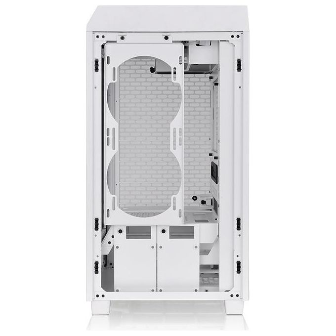 Thermaltake CA-1X9-00S6WN-00 The Tower 200 Case PC Mini Tower Mini-ITX con Pannello in Vetro Temperato e Supporto GPU fino a 38 cm colore Bianco