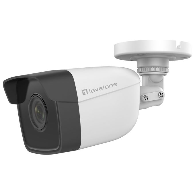 LevelOne FCS-5201 Telecamera IP Capocorda Full HD 1080p 2 MP Visione Notturna 30 m IP67 PoE Interno Esterno colore Bianco