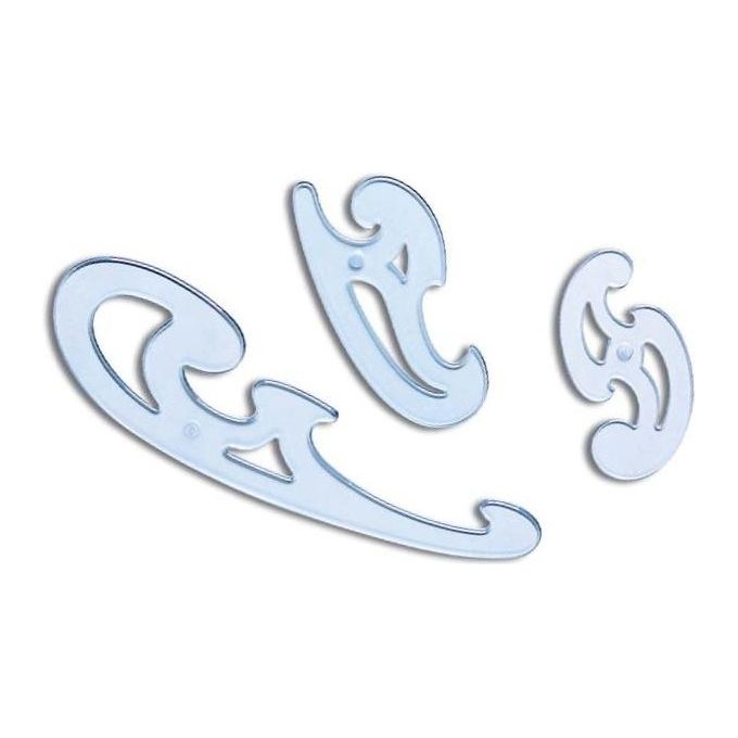 Arda Set Curvilinee Confezione da 3 Pezzi Azzurro