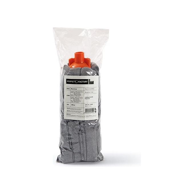 Perfetto Perfetto Micromop Mop in Microfibra Tessuto Grigio 10x10x33cm