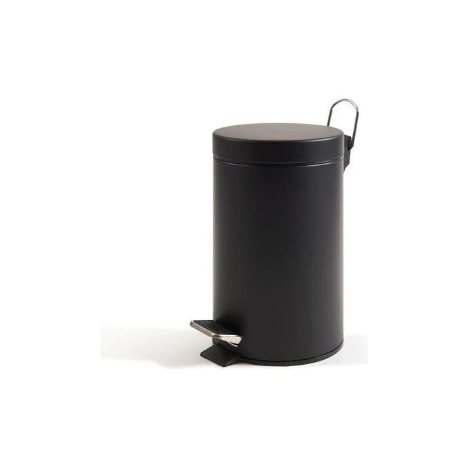 Perfetto Bidone a Pedale con Vaschetta 5 Litri Nero