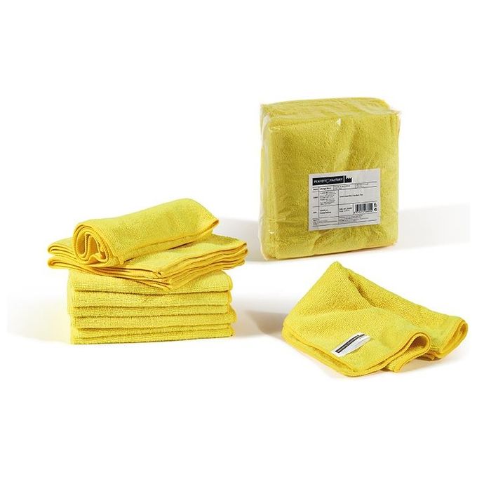 Perfetto Panno in Microfibra 40x40cm 10 Pezzi Giallo