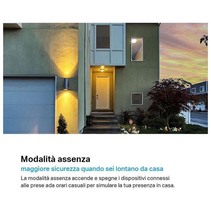 TP-Link Presa Intelligente WiFi Smart Plug, Compatibile con Alexa e Google Home, Controllo Remoto tramite APP Tapo, 10A, 2300W (Tapo P100)