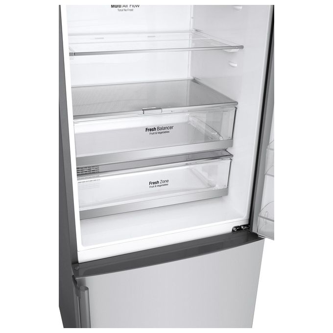 LG GBB567PZCMB Frigorifero Combinato 462 L 185 cm Classe E 41 dB No Frost Wi-Fi Door Cooling Linear Cooling colore Acciaio Inox